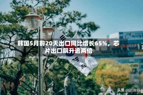 韩国5月前20天出口同比增长65%	，芯片出口飙升逾两倍-第2张图片