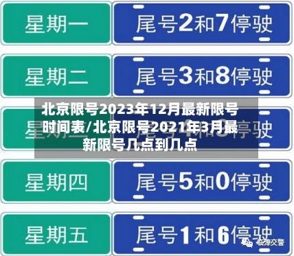 北京限号2023年12月最新限号时间表/北京限号2021年3月最新限号几点到几点-第2张图片