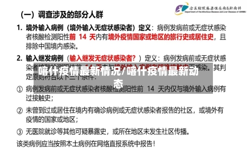 喀什疫情最新情况/喀什疫情最新动态-第2张图片