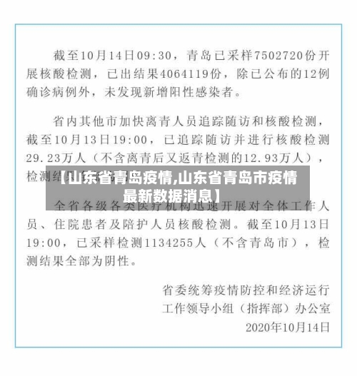 【山东省青岛疫情,山东省青岛市疫情最新数据消息】