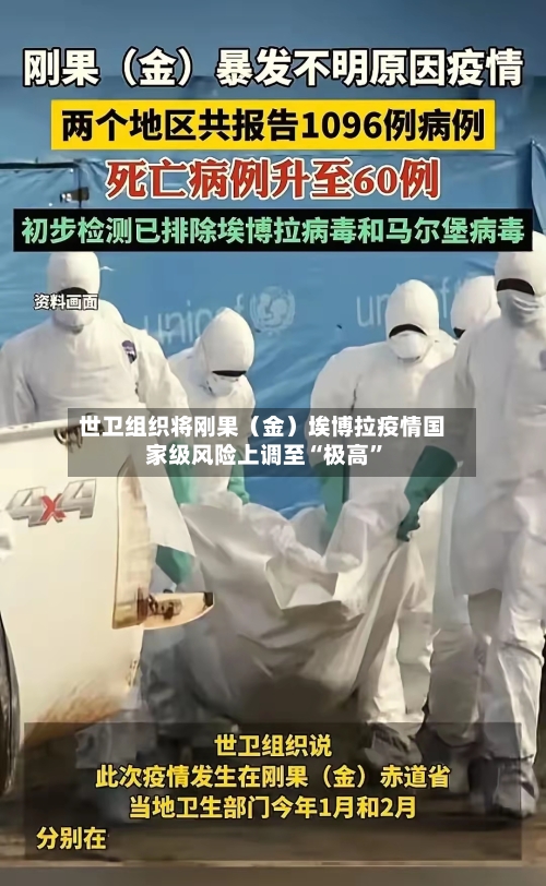 世卫组织将刚果(金)埃博拉疫情国家级风险上调至“极高”